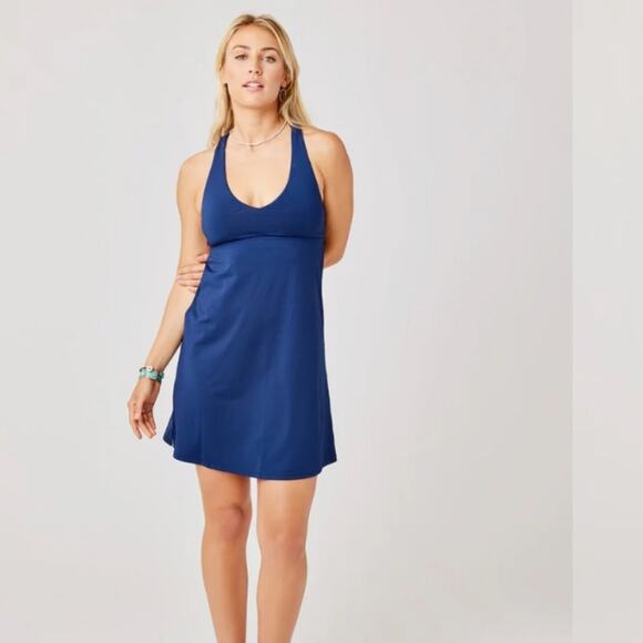 Carve Designs La Jolla Dress | Size Small | Navy | Built-In Shelf Bra | Swim - Picture 12 of 12